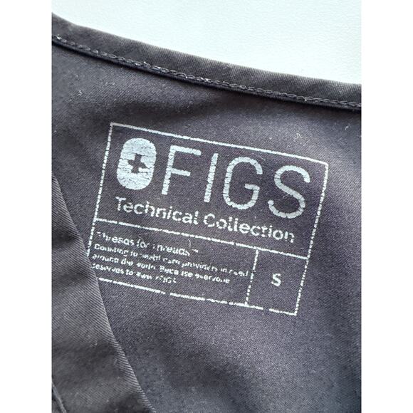 FIGS Casma Scrub Top in Black Size Small - Picture 4 of 4